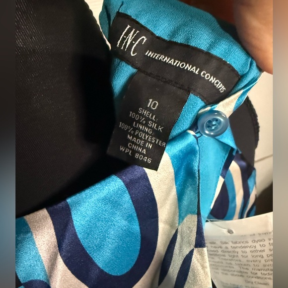 INC INTERNATIONAL CONCEPTS SILK DRESS NWT 10 - Picture 5 of 5